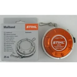 STIHL 00008810801 Original Forstmaßband, Metall 25m Aufrollautomatic