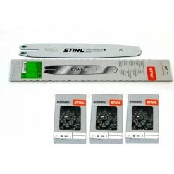 Stihl 30050003909 Führungsschiene Rollomatic 35cm 3/8'P 1,1mm +3 Stück Stihl Ketten