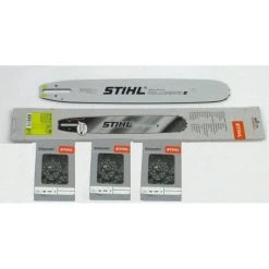 Stihl 30030005213 Führungsschiene Rollomatic E 40cm 3/8' 1,6mm + 3 Stück Stihl Vollmeisselketten ...
