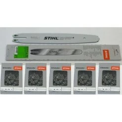 Stihl Führungsschiene Rollomatic 35cm 3/8'P 1,1mm 30050003909 +5x Stihl Sägeketten