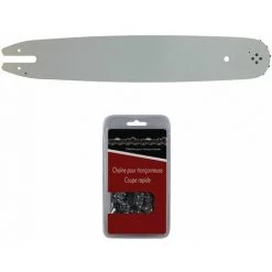 GT Market Führungsschiene 30 Cm (12 Zoll) + 1 Sägekette 3/8'', 1,3mm, 44 Treibglieder, Kompatibel Mit Stihl MS 181 Und 211