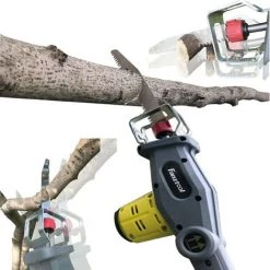 FANZTOOL 20V Li-Ion Akku 2-in-1 Hochentaster/teleskop Heckenschere Mit 2Ah Akku & Ladegerät, Reichweite Bis 5 M, 17 Cm Schnittstärke, Leichtes Gewicht 2,5 Kg -Kettensägen & Zubehör Shop 28213719 4