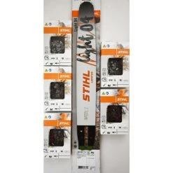 Stihl Original 30030007713 Führungsschiene Schwert 40cm 1,6// 3/8" //5 X Stihl Original Kette Hal...