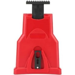 LITZEE Hochwertiger Elektrischer Kettensägenschärfer, Tragbarer Kettensägeblattschärfer Kettensägenzahnschärfer-Kit Universal Whetstone Grinder Tools (Rot)