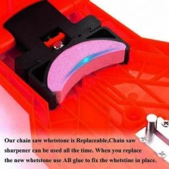 LITZEE Kettensägenschärfer Mit 3 Schärfsteinen Kettensägenschärfer-Kit Kettensägenschärfer Kettensägenschärfer Kettensägenkettenspitzer (rot) -Kettensägen & Zubehör Shop 28934093 3