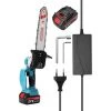 KKmoon, 8 Zoll 21V Elektrische Kettensage, Zwei Batterien Und Ein Ladegerat, 220V EU