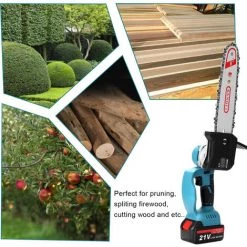 KKmoon, 8 Zoll 21V Elektrische Kettensage, Zwei Batterien Und Ein Ladegerat, 220V EU 7 KKmoon, 8 Zoll 21V Elektrische Kettensage, Zwei Batterien Und Ein Ladegerat, 220V EU -Kettensägen & Zubehör Shop 31109465 3