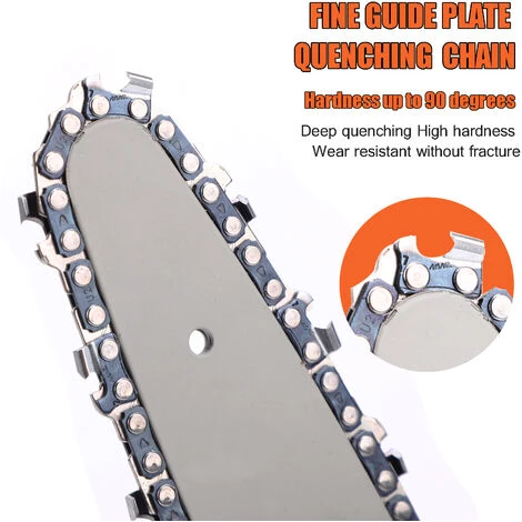 HAPPYSHOPPING Mini Kettensäge Kleine Holzbearbeitungssäge Garten Holzsäge 4000mah 4 Zoll Schwarz Europäischen Standard,Zwei Batterien Und Eine Ladung 3 HAPPYSHOPPING Mini Kettensäge Kleine Holzbearbeitungssäge Garten Holzsäge 4000mah 4 Zoll Schwarz Europäischen Standard,Zwei Batterien Und Eine Ladung – Bild 3