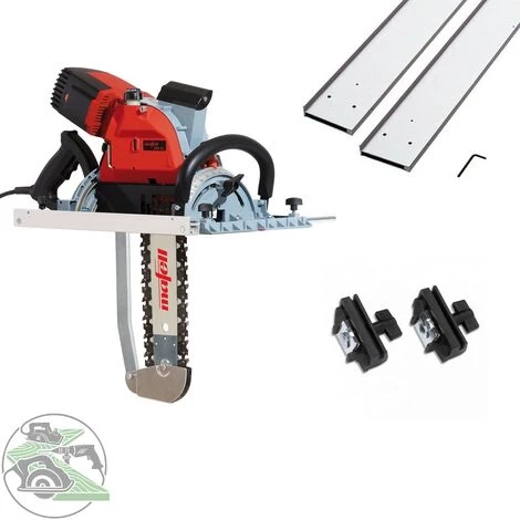 MAFELL Zimmerei Kettensäge ZSX Ec 400 Q + Führungsschiene 3m, 2-teilig + Adapterpaar 1 MAFELL Zimmerei Kettensäge ZSX Ec 400 Q + Führungsschiene 3m, 2-teilig + Adapterpaar