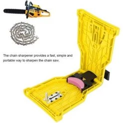 BRIDAY Hochwertiger Elektrischer Kettensägenschärfer, Tragbarer Kettensägeblattschärfer Kettensägen-Zähneschärfer-Kit Universal-Schleifsteinschleifer-Werkzeuge (Gelb) -Kettensägen & Zubehör Shop 37100442 3
