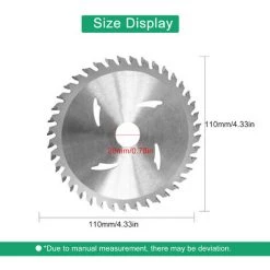 KKMOON 4,5 Zoll Kreissägeblatt, 40 Zähne, Legierungsblatt, Kohlenstoffstahlblatt, Geeignet Für Tischkreissäge, Einzelmontage (neutral) -Kettensägen & Zubehör Shop 37406755 3