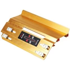 HAPPYSHOPPING 45-Grad-Fasenvorrichtung Für Keramikfliesen, Winkelführung Für Desktop-Steinschneidemaschinen, Zubehör Für Marmormaschinen, Manuelle Multifunktions-Fasenmaschine, Gold