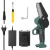 HAPPYSHOPPING 4 Zoll 21V Mini Akku-Kettensäge, Eine Ladung Und Eine Ladung, EU 220V