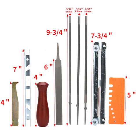 MAEREX 10 X Kettensägen-Schärf-Feilen-Set Kettenschärf-Sägefeilen-Werkzeug Für Stihl Sasicare 2 MAEREX 10 X Kettensägen-Schärf-Feilen-Set Kettenschärf-Sägefeilen-Werkzeug Für Stihl Sasicare – Bild 2