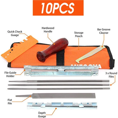MAEREX 10 X Kettensägen-Schärf-Feilen-Set Kettenschärf-Sägefeilen-Werkzeug Für Stihl Sasicare 3 MAEREX 10 X Kettensägen-Schärf-Feilen-Set Kettenschärf-Sägefeilen-Werkzeug Für Stihl Sasicare – Bild 3