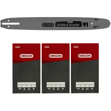 GT Elec - Oregon 3 Stück Sägekette 91PX057X, 3/8'', 1,3mm, 57 Treibglieder Mit 40 Cm (16-Zoll) Führungsschiene 160SDEA041 1 GT Elec - Oregon 3 Stück Sägekette 91PX057X, 3/8'', 1,3mm, 57 Treibglieder Mit 40 Cm (16-Zoll) Führungsschiene 160SDEA041