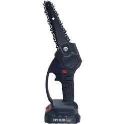 ASUPERMALL 6-Zoll-Akku-Mini-Elektrokettensage Wiederaufladbare Tragbare Mini-Holzschneider Einhand-Holzbearbeitungssage Fur Gartenarbeit Beschneiden Schneiden