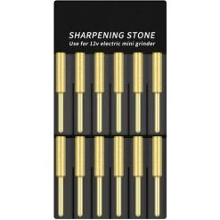 ASUPERMALL 12 Stuck Kettensagenbits Titanbeschichtete Elektrische Kettensagenfeile Mit Hoher Harte Zum Diamantschleifen, Modell: 5,5 Mm