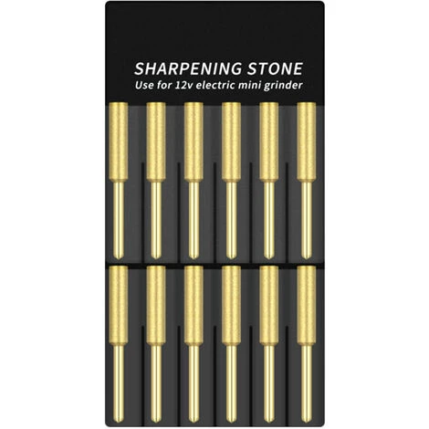 ASUPERMALL 12 Stuck Kettensagenbits Titanbeschichtete Elektrische Kettensagenfeile Mit Hoher Harte Zum Diamantschleifen, Modell: 5,5 Mm 1 ASUPERMALL 12 Stuck Kettensagenbits Titanbeschichtete Elektrische Kettensagenfeile Mit Hoher Harte Zum Diamantschleifen, Modell: 5,5 Mm