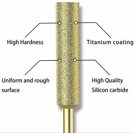 ASUPERMALL 12 Stuck Kettensagenbits Titanbeschichtete Elektrische Kettensagenfeile Mit Hoher Harte Zum Diamantschleifen, Modell: 5,5 Mm 2 ASUPERMALL 12 Stuck Kettensagenbits Titanbeschichtete Elektrische Kettensagenfeile Mit Hoher Harte Zum Diamantschleifen, Modell: 5,5 Mm – Bild 2
