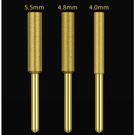 ASUPERMALL 12 Stuck Kettensagenbits Titanbeschichtete Elektrische Kettensagenfeile Mit Hoher Harte Zum Diamantschleifen, Modell: 5,5 Mm 4 ASUPERMALL 12 Stuck Kettensagenbits Titanbeschichtete Elektrische Kettensagenfeile Mit Hoher Harte Zum Diamantschleifen, Modell: 5,5 Mm – Bild 4