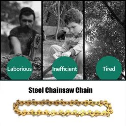 ASUPERMALL 133mm Mini Portable 65 # Mn Kettensagenkette 28E Kettenglied 14T Elektrosage Ersatzzubehor Fur Holzschneiden -Kettensägen & Zubehör Shop 38779183 3