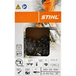 Stihl 36900000064 Sägekette 23 RS Pro .325 Zoll Super Pro 1,3 Mm 64 TG 38 Cm