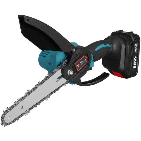 MANTA Blau Akku Kettensäge Motorkettensäge Sägeblatt Einhandsäge Mit 2 Batterie 2 MANTA Blau Akku Kettensäge Motorkettensäge Sägeblatt Einhandsäge Mit 2 Batterie – Bild 2