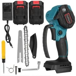 MANTA Blau Akku Kettensäge Motorkettensäge Sägeblatt Einhandsäge Mit 2 Batterie 8 MANTA Blau Akku Kettensäge Motorkettensäge Sägeblatt Einhandsäge Mit 2 Batterie -Kettensägen & Zubehör Shop 40343632 4