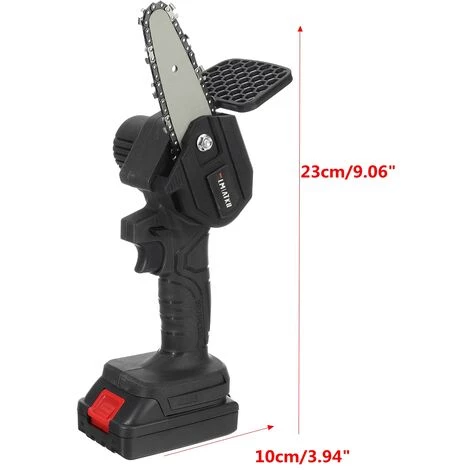 VIOLEWORKS Akku Kettensäge 18V Elektrische Schnittsäge Für Holz Und Metallschneiden Mit 2 Akkus # Schwarz 2 2 VIOLEWORKS Akku Kettensäge 18V Elektrische Schnittsäge Für Holz Und Metallschneiden Mit 2 Akkus # Schwarz 2 – Bild 2