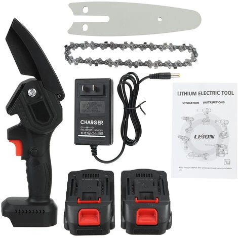MANTA Elektrische Mini-Kettensägen Motorkettensäge Sägeblatt Einhandsäge Mit 2 Batterie 3 MANTA Elektrische Mini-Kettensägen Motorkettensäge Sägeblatt Einhandsäge Mit 2 Batterie – Bild 3