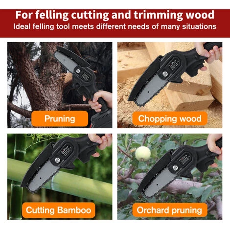 MANTA Elektrische Mini-Kettensägen Motorkettensäge Sägeblatt Einhandsäge Mit 2 Batterie 5 MANTA Elektrische Mini-Kettensägen Motorkettensäge Sägeblatt Einhandsäge Mit 2 Batterie – Bild 5