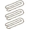3x Trade-Shop Sägekette Kette / Typ Vollmeißel / 56 Treibglieder / Kettenteilung 3/8" / 1,3mm Treibgliedstärke Für Kettensägen 40cm (16") Schwertlänge