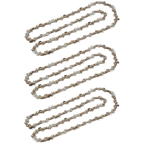 3x Trade-Shop Sägekette Kette / Typ Vollmeißel / 56 Treibglieder / Kettenteilung 3/8" / 1,3mm Treibgliedstärke Für Kettensägen 40cm (16") Schwertlänge 1 3x Trade-Shop Sägekette Kette / Typ Vollmeißel / 56 Treibglieder / Kettenteilung 3/8" / 1,3mm Treibgliedstärke Für Kettensägen 40cm (16") Schwertlänge