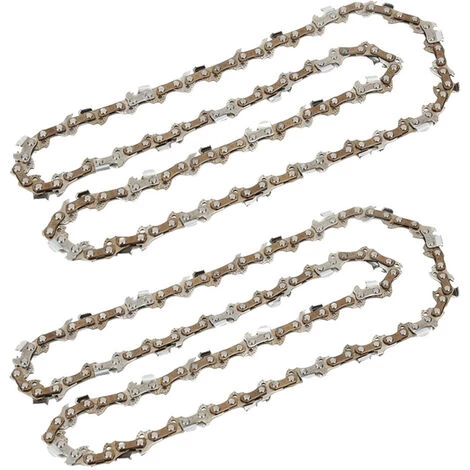 2x Trade-Shop Sägekette Kette / Typ Vollmeißel / 56 Treibglieder / Kettenteilung 3/8" / 1,3mm Treibgliedstärke Für Kettensägen 40cm (16") Schwertlänge 1 2x Trade-Shop Sägekette Kette / Typ Vollmeißel / 56 Treibglieder / Kettenteilung 3/8" / 1,3mm Treibgliedstärke Für Kettensägen 40cm (16") Schwertlänge