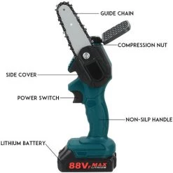 MAEREX 4 Zoll Elektrische Mini-Kettensägen Akku-Kettensägen 2 Akkus 8 MAEREX 4 Zoll Elektrische Mini-Kettensägen Akku-Kettensägen 2 Akkus -Kettensägen & Zubehör Shop 41016195 4