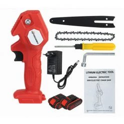 MAEREX Mini Elektrische Kettensäge 88VF 6 Zoll Klein Elektrische Handkettensäge Mit 2 Batterie Rot -Kettensägen & Zubehör Shop 41022398 4