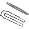 DONTODENT Führungskettensatz 50 Cm,20 Zoll + 1 Ketten 76 Glieder Für Kettensäge