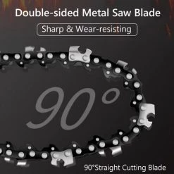 ASUPERMALL Mini-Kettensage 6 Zoll Mini-Kettensage Akku-Kettensage 2,7 Lbs. Leichte Handkettensage Mit 2 Ersatzketten Akku-Elektrokettensage Und 2 Akkus -Kettensägen & Zubehör Shop 42287900 3