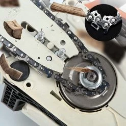 DEVENIRRICHE 3-teiliges Set Universal Logging Kettensägenketten 3/8 Pitch Semi-Chisel Gasbetriebene Kettensägenketten Passend, 14 Zoll 52-Laufwerk-Verbindungen -Kettensägen & Zubehör Shop 43246771 5