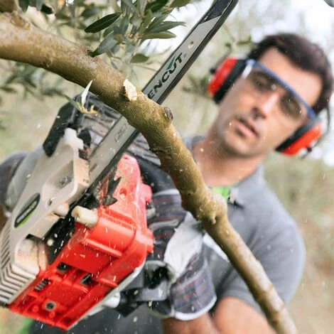 Kettensäge Benzinsäge Motorsäge 25CM³ 1,4PS Sägeblatt 10”leistungsstark-GREENCUT 2 Kettensäge Benzinsäge Motorsäge 25CM³ 1,4PS Sägeblatt 10”leistungsstark-GREENCUT – Bild 2