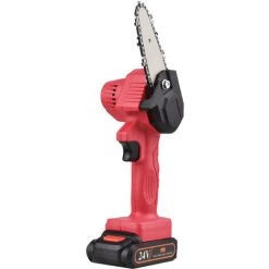 ASUPERMALL Mini Kettensage Handheld Akku-Kettensage 4-Zoll 24V Elektro-Kettensagen Einhandig Tragbare Kettensage Elektrische Astsage Fur Garten Baumfallung Trimmen Buschholz Schneiden