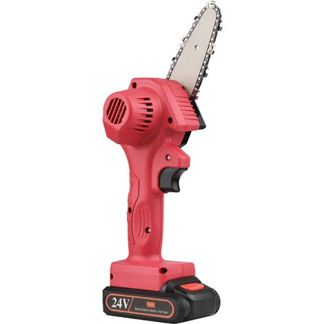 ASUPERMALL Mini Kettensage Handheld Akku-Kettensage 4-Zoll 24V Elektro-Kettensagen Einhandig Tragbare Kettensage Elektrische Astsage Fur Garten Baumfallung Trimmen Buschholz Schneiden 2 ASUPERMALL Mini Kettensage Handheld Akku-Kettensage 4-Zoll 24V Elektro-Kettensagen Einhandig Tragbare Kettensage Elektrische Astsage Fur Garten Baumfallung Trimmen Buschholz Schneiden – Bild 2