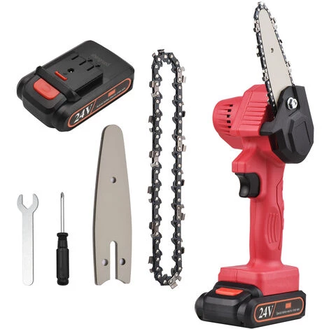 ASUPERMALL Mini Kettensage Handheld Akku-Kettensage 4-Zoll 24V Elektro-Kettensagen Einhandig Tragbare Kettensage Elektrische Astsage Fur Garten Baumfallung Trimmen Buschholz Schneiden 3 ASUPERMALL Mini Kettensage Handheld Akku-Kettensage 4-Zoll 24V Elektro-Kettensagen Einhandig Tragbare Kettensage Elektrische Astsage Fur Garten Baumfallung Trimmen Buschholz Schneiden – Bild 3
