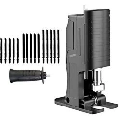 HAPPYSHOPPING Elektrische Bohrmaschine Modifizierte-Sägen Haushalt Hand-Säbelsägen Tragbare Holzbearbeitungs-Schneidwerkzeug Säbelsägen,Typ 1 & 15 Sägeblätter