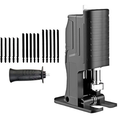 HAPPYSHOPPING Elektrische Bohrmaschine Modifizierte-Sägen Haushalt Hand-Säbelsägen Tragbare Holzbearbeitungs-Schneidwerkzeug Säbelsägen,Typ 1 & 15 Sägeblätter 1 HAPPYSHOPPING Elektrische Bohrmaschine Modifizierte-Sägen Haushalt Hand-Säbelsägen Tragbare Holzbearbeitungs-Schneidwerkzeug Säbelsägen,Typ 1 & 15 Sägeblätter