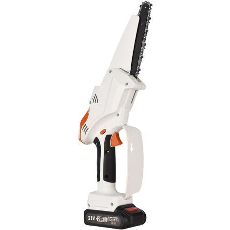 HAPPYSHOPPING Akku-Kettensäge 6 Zoll Für Gartenarbeit Beschneiden Trimmen Tragbar Für Männer Frauen,Weiß 3 HAPPYSHOPPING Akku-Kettensäge 6 Zoll Für Gartenarbeit Beschneiden Trimmen Tragbar Für Männer Frauen,Weiß – Bild 3