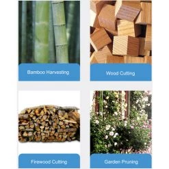 HAPPYSHOPPING 4,7 Zoll Mini-Handheld-Elektrokettensäge Wiederaufladbare Akku-Holzbearbeitungssäge Tragbarer Bürstenloser Motor Schnellschneidender Einhand-Holzschneider Zum Beschneiden Im Garten,EU-Stecker -Kettensägen & Zubehör Shop 44932179 5