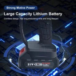 HAPPYSHOPPING 6-Zoll-Akku-Elektro-Kettensäge Wiederaufladbarer Mini-Holzschneider Tragbare Einhand-Holzbearbeitungs-Säge Für Gartenarbeit Beschneiden Trimmen,EU-Stecker -Kettensägen & Zubehör Shop 44932524 5