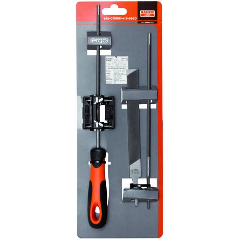 Bahco 168-COMBI-4.0-6922 Kettensägefeile-Set, Ergo-Heft, 200mm Ø 4,0mm, Feilen-Hilfe Länge 200 Mm 1 1 Bahco 168-COMBI-4.0-6922 Kettensägefeile-Set, Ergo-Heft, 200mm Ø 4,0mm, Feilen-Hilfe Länge 200 Mm 1